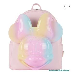 NEW Loungefly Minnie Mouse Pastel Tie-Dye Mini Backpack